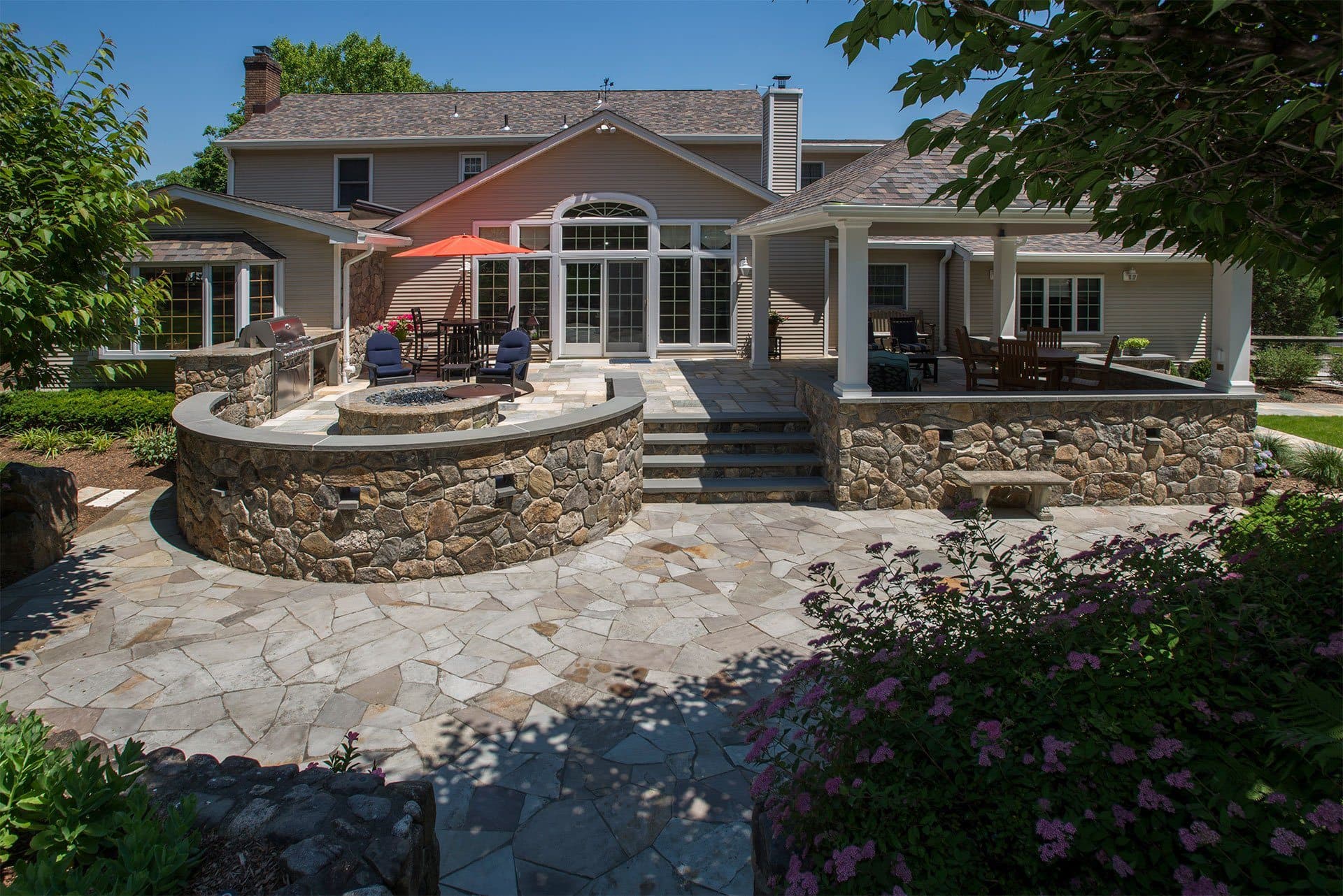 Borst Landscape featured pool and outdoor living project